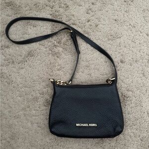 Michael Kors Pebbled Black Crossbody Bag